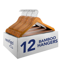 Load image into Gallery viewer, Neaties Bamboo Wood Hangers
