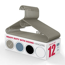 Load image into Gallery viewer, Neaties Heavy Duty Plastic Hangers with Large Accessory Hook and Strap Hooks
