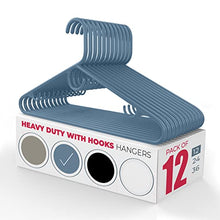 Load image into Gallery viewer, Neaties Heavy Duty Plastic Hangers with Large Accessory Hook and Strap Hooks
