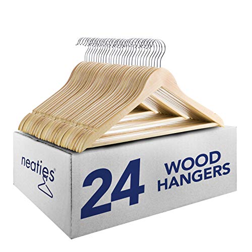 Wooden Hangers - 24 Pack