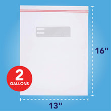 Load image into Gallery viewer, Neaties Heavy Duty 2 Gallon Double Zipper Bags, 13&quot;x16&quot;, 100pcs

