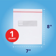 Load image into Gallery viewer, Neaties Heavy Duty Quart Double Zipper Bags, 7&quot;x8&quot;, 300pcs
