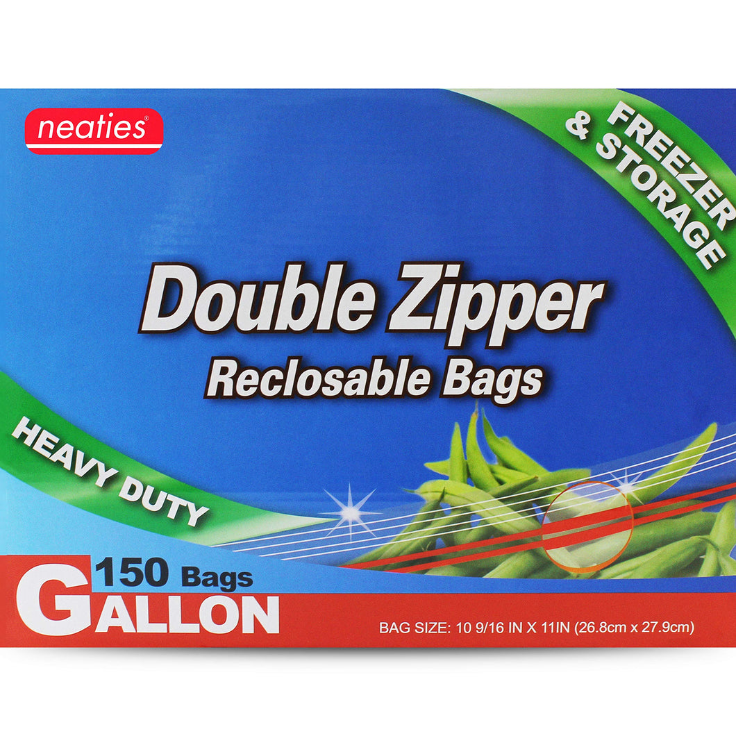Neaties Heavy Duty Gallon Double Zipper Bags, 11
