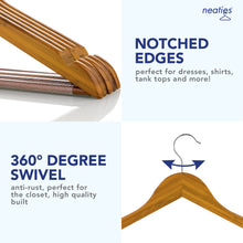Load image into Gallery viewer, Neaties Bamboo Wood Hangers
