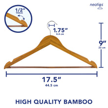 Load image into Gallery viewer, Neaties Bamboo Wood Hangers
