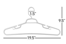 Load image into Gallery viewer, Neaties USA Made Heavy Duty Extra Large White Plastic Hangers, Set of 18
