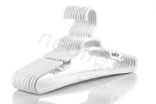 Load image into Gallery viewer, Neaties USA Made Heavy Duty Extra Large White Plastic Hangers, Set of 18

